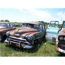 1951 CHEVROLET 4DR, COMPLETE, INTERIOR ROUGH, VIS