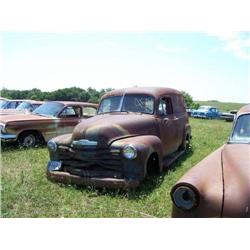 1953 CHEVROLET PANEL, 2DR, BARN DOORS IN BACK, IN