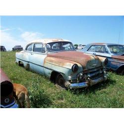 1953 CHEVROLET 2DR POST, INTERIOR BAD, FLOORS GON