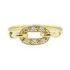 Image 2 : CZ Buckle Ring - 14KT Yellow Gold