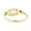 Image 3 : CZ Buckle Ring - 14KT Yellow Gold