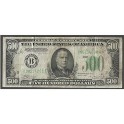 1934 $500 Federal Reserve Note New York