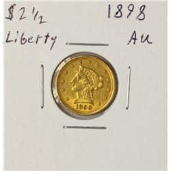 1898 $2 1/2 Liberty Head Quarter Eagle Gold Coin