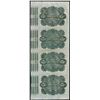 Image 2 : Uncut Sheet of (4) State of Louisiana Baby Bond Obsolete Notes