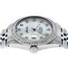 Image 8 : Rolex Mens SS MOP Diamond Lugs & Princess Cut Diamond Datejust Wristwatch With R