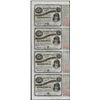 Image 1 : Uncut Sheet of (4) State of Louisiana Baby Bond Obsolete Notes