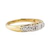 Image 1 : 0.03 ctw Diamond Ring - 14KT Yellow and White Gold