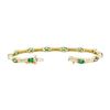 Image 3 : 2.50 ctw Emerald Bracelet - 14KT Yellow Gold
