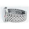 Image 8 : Rolex Mens Stainless Steel Black Baguette Diamond Ruby & 36MM Datejust Wristwatc