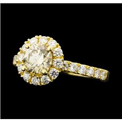 1.66 ctw Diamond Ring - 14KT Yellow Gold