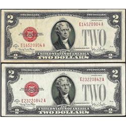 Lot of (2) 1928G $2 Legal Tender Notes