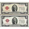 Image 1 : Lot of (2) 1928G $2 Legal Tender Notes