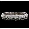 Image 2 : 10.00 ctw Diamond Bracelet - 18KT White Gold