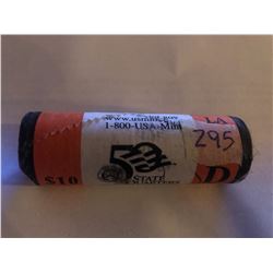 10 Dollar US Mint Roll Louisiana D State Quarters