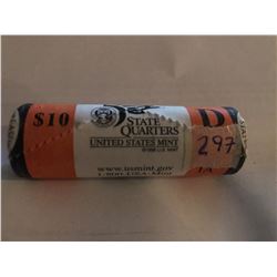 10 Dollar US Mint Roll Iowa D State Quarters