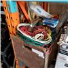 Image 1 : 2 WOOD CRATES OF TOOLS, ELECTRICAL HARDWARE, AND WIRES