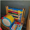 Image 2 : KIDS TOYS, DRUM, ABACCUS, AND CARS KIDS ARM CHAIR