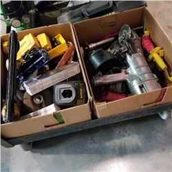 2 BOXES OF TOOLS AND SHOP SUPPLIES