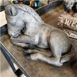 CONCRETE HORSE STATUE