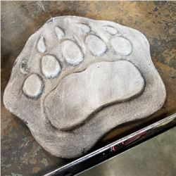 CONCRETE BEAR PAW PRINT