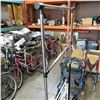 Image 3 : ROLLING CLOTHES RACK AND WHITE METAL DRYING RACK