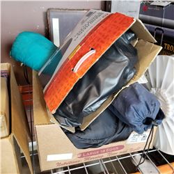 AIR MATTRESS, TENT, CHAIR