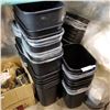 Image 1 : LOT OF BLACK PASTIC BINS