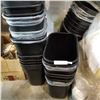 Image 2 : LOT OF BLACK PASTIC BINS