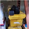 Image 2 : 2 YELLOW RUBBERMAID TOOL BOXES, TOOL CASES, ELECTRIC DRILL