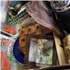 Image 3 : CARVING SET, BONGOS, CERAMIC FOOT WARMER, AND COLLECTIBLES