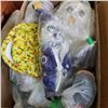 Image 3 : BOX OF WILTSHIRE KNIVES, BEANIE BABIES, AND WOODWARD AND BOX OF PLUSH ANIMALS