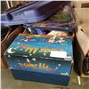 Image 1 : BOX OF BARBIES AND OTHER KIDS TOYS AND 3 STEPS AHEAD LEARNING PROGRAM IN BOX