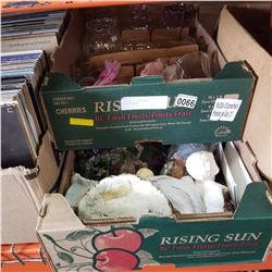 2 BOXES OF VASES AND COLLECTIBLES