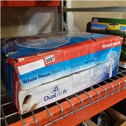 AS NEW IN BOX HONEYWELL DUAL AIR FX WHOLE ROOM STAND FAN