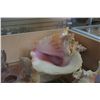 Image 2 : 2 SEA SHELLS AND DOLPHIN SOAP STONE CANDLE HOLDER