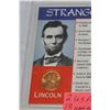 Image 2 : USA STRANGE BUT TRUE FACTS ABOUT LINCOLN & KENNEDY W/ COINS .400 SILVER