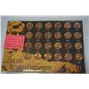 Image 2 : 2 USA PENNIES COLLECTION 9 DECADES OF LINCOLN PENNIES 1919-1980S AND COPPER PENNY 1959-1982