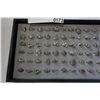 Image 2 : TRAY OF 72 STERLING RINGS