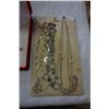 Image 2 : LOT OF WOMENS NECKLACES, RED VELVET CASED EARRINGS AND NECKLACE, AND OTHER RHINESTONE EARRINGS