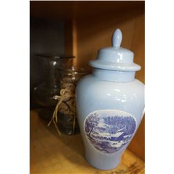 2 VASES AND URN