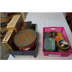 LOT OF ANTIQUE TINS