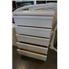 Image 2 : 5 DRAWER WHITE HIGHBOY DRESSER