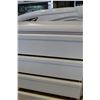 Image 3 : 5 DRAWER WHITE HIGHBOY DRESSER