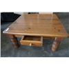 Image 2 : MODERN 1 DRAWER WOODEN COFFEE TABLE