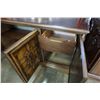 Image 8 : WALNUT OVAL DINING TABLE W/ 6 CHAIRS AND SERVER