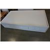 Image 1 : WHITE TWIN SIZE BED W/ 3 DRAWERS AND ALOE VERA MATTRESS