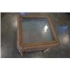 Image 2 : WICKER END TABLE W/ GLASS INSERT