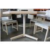 Image 3 : HEXAGON DINING TABLE W/ LEAF AND 3 CHAIRS
