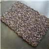 Image 1 : NEW 3X2 MOSAIC LEATHER AREA CARPET HANDMADE FROM INDIA