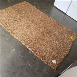 NEW 5X7 LIGHT BROWN LEATHER AREA CARPET HANDMADE FROM INDIA